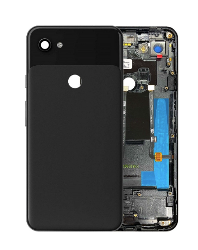 Picture of Housing Frame With Small Components Pre-Installed for Google Pixel 3A XL - JUST BLACK