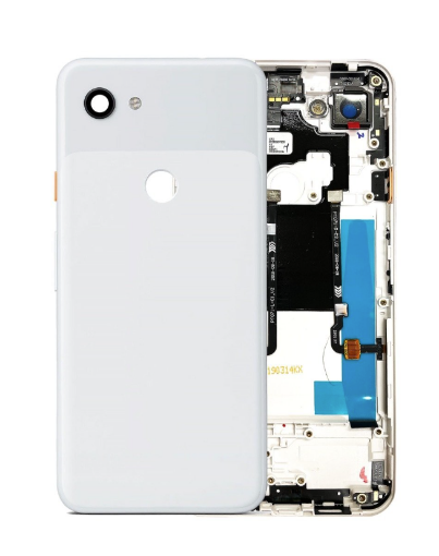 Picture of Housing Frame With Small Components Pre-Installed for Google Pixel 3A XL - CLEARLY WHITE