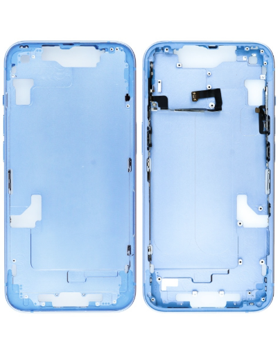 Picture of Middle Frame with Small Parts for iPhone 14 - BLUE - International Version