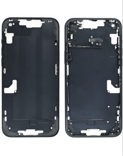 Picture of Middle Frame with Small Parts for iPhone 14 Plus - BLACK - International Version