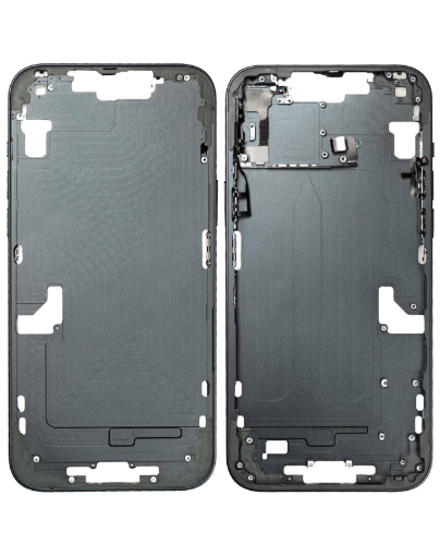 Picture of Middle Frame with Small Parts for iPhone 14 Plus - BLACK - US Version