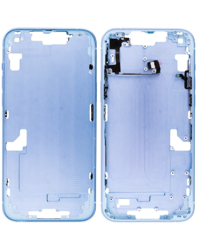 Picture of Middle Frame with Small Parts for iPhone 14 Plus - BLUE - International Version