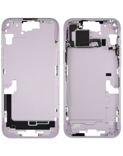 Picture of Middle Frame with Small Parts for iPhone 15 Plus - PINK - US Version