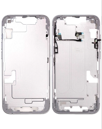 Picture of Middle Frame with Small Parts iPhone 14 - PURPLE - US Version - OEM Pull A Grade