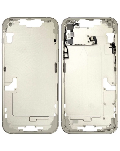 Picture of Middle Frame with Small Parts iPhone 14 Plus - WHITE - US Version