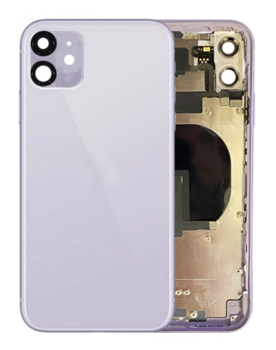 Picture of Back Housing Frame with Small Components Pre-Installed for iPhone 11 (NO LOGO) (PURPLE)