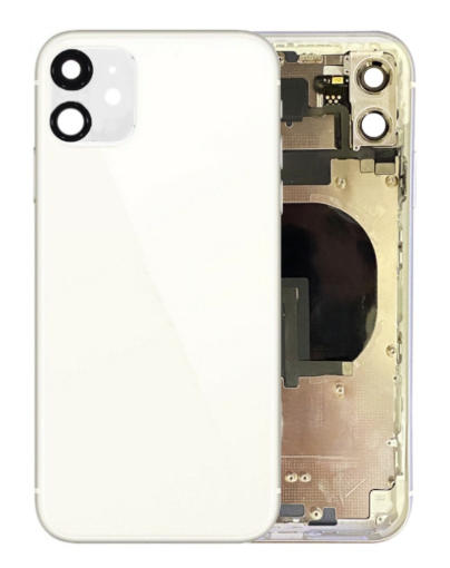 Picture of Back Housing Frame with Small Components Pre-Installed for iPhone 11 (NO LOGO) (WHITE)