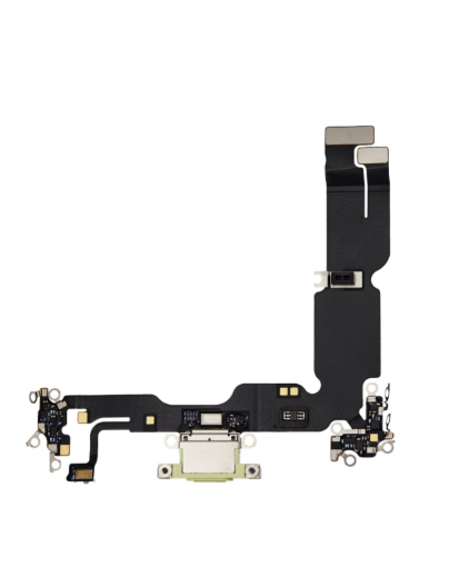 Picture of Charging Port Flex Cable for iPhone 15 Plus - YELLOW - Aftermarket