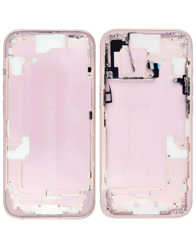 Picture of Middle Frame with Small Parts for iPhone 15 - PINK - International Version