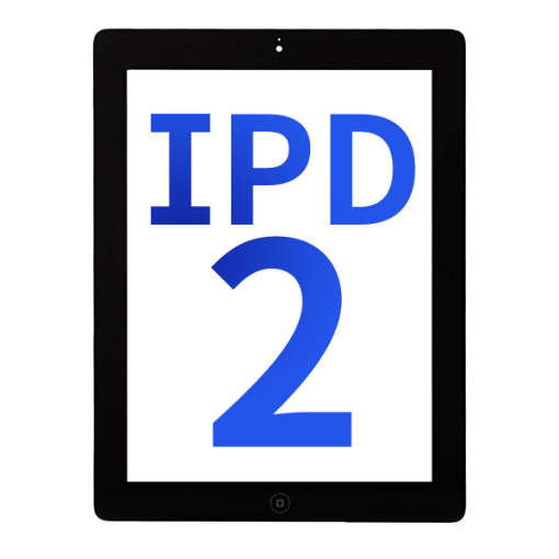 Picture of Standard+ iPad 2 Digitizer Assembly w / Home Button (BLACK)