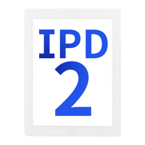 Picture of Standard+ iPad 2 Digitizer Assembly w / Home Button (WHITE)