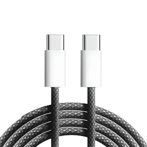 Picture of 60W USB C-C Fast Charging Cable for iPhone 16 / 15 and iPads Series (3 ft) - BLACK