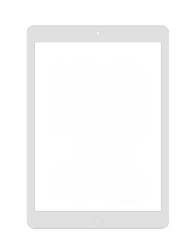Picture of Quantum+ iPad 5 (2017) Digitizer Assembly (SILVER) (Home Button Pre-Installed)