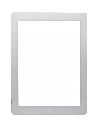 Picture of Standard+ iPad 3 / iPad 4 Digitizer Assembly with iPad 4 Home Button (WHITE)
