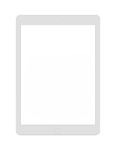 Picture of Standard+ iPad 5 (2017) / Air 1 Digitizer Assembly (WHITE) (Air 1 Home Button Pre-Installed)