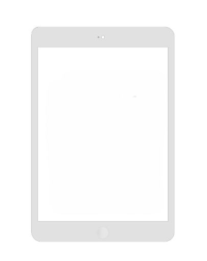 Picture of Standard+ iPad Mini 1 / Mini 2 Digitizer Assembly (WHITE) (Home Button and IC Chip Pre-Installed)
