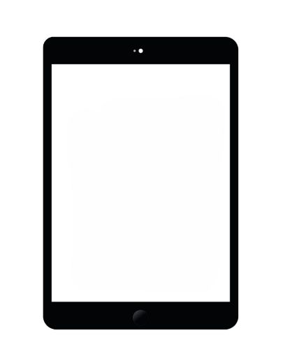 Picture of Standard+ iPad Mini 1 / Mini 2 Digitizer Assembly (BLACK) (Home Button and IC Chip Pre-Installed)
