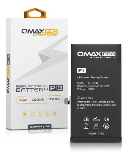 Picture of QMAX Pro Extended Capacity Replacement Battery for iPhone 13 (3530 mAH)