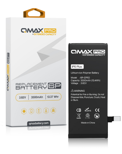 Picture of QMAX Pro Extended Capacity Replacement Battery for iPhone 6 Plus (3500 mAH)