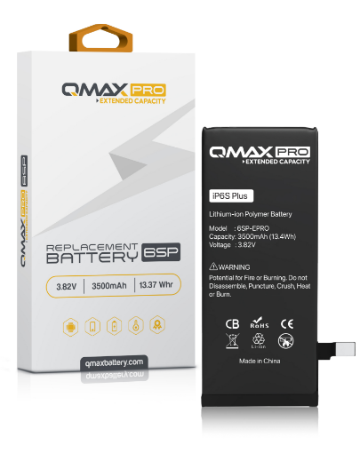 Picture of QMAX Pro Extended Capacity Replacement Battery for iPhone 6S Plus (3500 mAH)