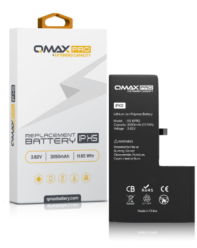 Picture of QMAX Pro Extended Capacity Replacement Battery for iPhone XS (3050 mAH)