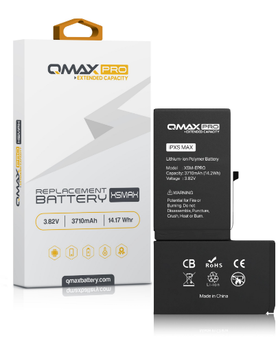 Picture of QMAX Pro Extended Capacity Replacement Battery for iPhone XS Max (3710 mAH)