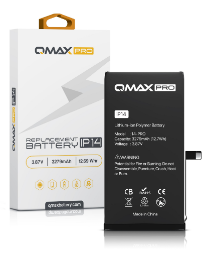 Picture of QMAX Pro Replacement Battery for iPhone 14 (3279 mAH)