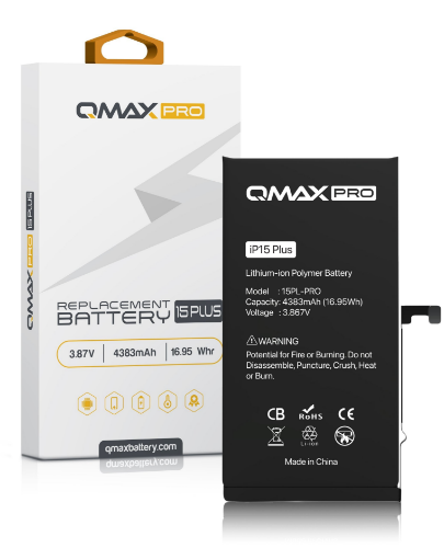 Picture of QMAX Pro Replacement Battery for iPhone 15 Plus