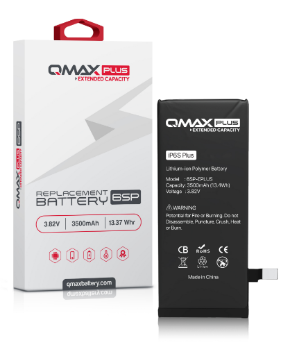 Picture of QMAX Plus Extended Capacity Replacement Battery for iPhone 6S Plus (3500 mAH)