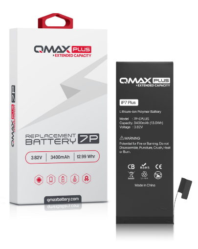 Picture of QMAX Plus Extended Capacity Replacement Battery for iPhone 7 Plus (3400 mAH)