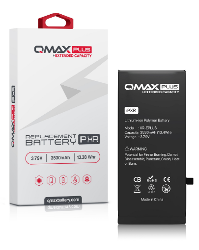 Picture of QMAX Plus Extended Capacity Replacement Battery for iPhone XR (3530 mAH)