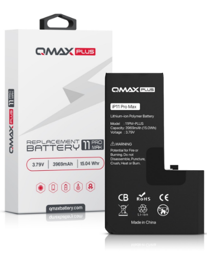 Picture of QMAX Plus Replacement Battery for iPhone 11 Pro Max (3969 mAH)