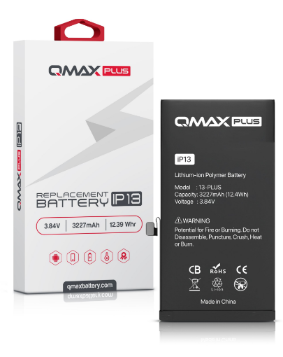 Picture of QMAX Plus Replacement Battery for iPhone 13 (3227 mAH)