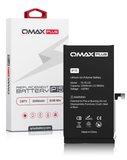 Picture of QMAX Plus Replacement Battery for iPhone 15