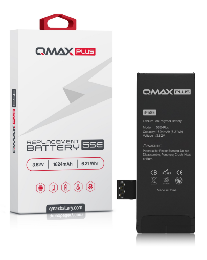 Picture of QMAX Plus Replacement Battery for iPhone 5SE (1624mAh)