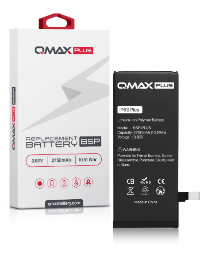 Picture of QMAX Plus Replacement Battery for iPhone 6S Plus (2750 mAH)