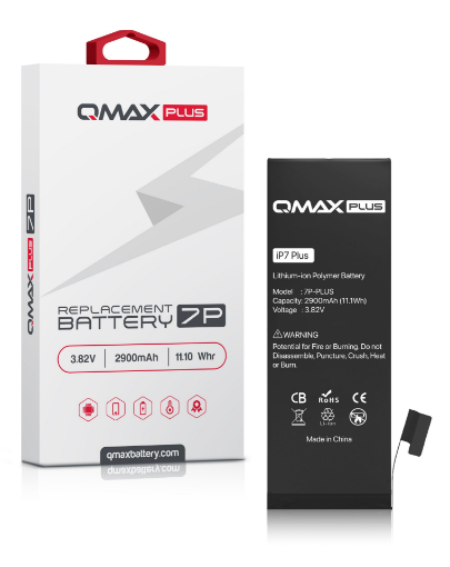 Picture of QMAX Plus Replacement Battery for iPhone 7 Plus (2900 mAH)