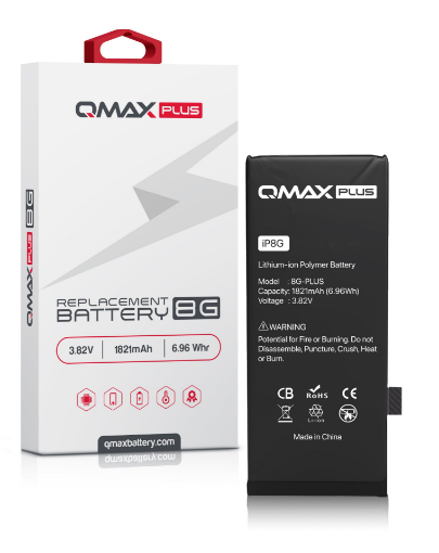 Picture of QMAX Plus Replacement Battery for iPhone 8 (1821 mAH)