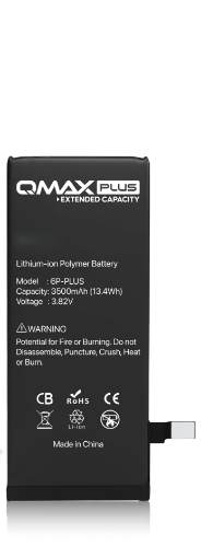 Picture of QMAX Plus Extended Capacity Replacement Battery for iPhone 6 Plus (3500 mAH)