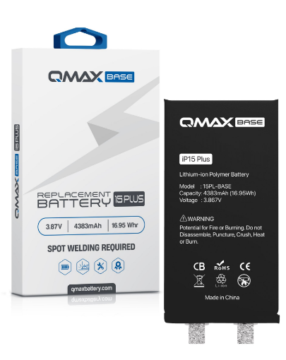 Picture of QMAX Base Replacement Battery for iPhone 15 Plus (Spot Weld Required)