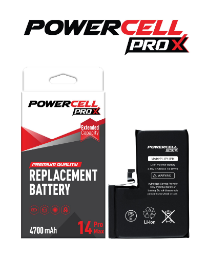 Picture of POWERCELL PRO Extended Capacity Battery Replacement for iPhone 14 Pro Max (4700 mAh)