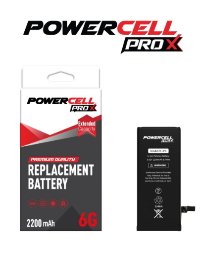 Picture of POWERCELL PRO Extended Capacity Replacement Battery for iPhone 6 (2200 mAH)