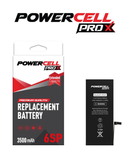 Picture of POWERCELL PRO Extended Capacity Replacement Battery for iPhone 6s Plus (3500 mAH)