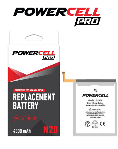 Picture of POWERCELL PRO Replacement Battery for Galaxy Note 20