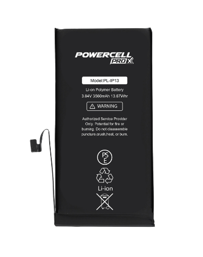 Picture of POWERCELL PRO Extended Capacity Battery Replacement for iPhone 13 (3560 mAh)