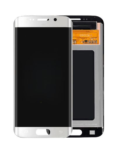 Picture of OLED Assembly without Frame for Galaxy S6 Edge (G925) (WHITE) (Premium)