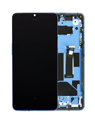 Picture of OLED Assembly with Frame for OnePlus 7T (GLACIER BLUE) (Aftermarket OLED)