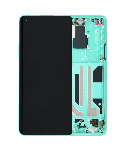 Picture of OLED Assembly with Frame for OnePlus 8 Pro (GLACIER GREEN) (Premium)