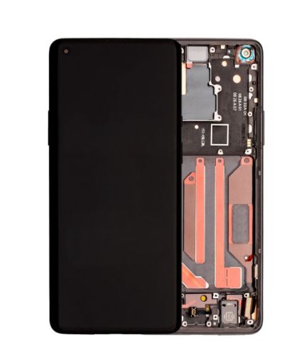 Picture of OLED Assembly with Frame for OnePlus 8 Pro (ONYX BLACK) (Premium)