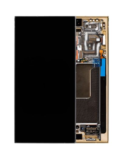Picture of OLED Assembly with Frame for S24 Ultra (S928) (TITANIUM YELLOW) (Premium)